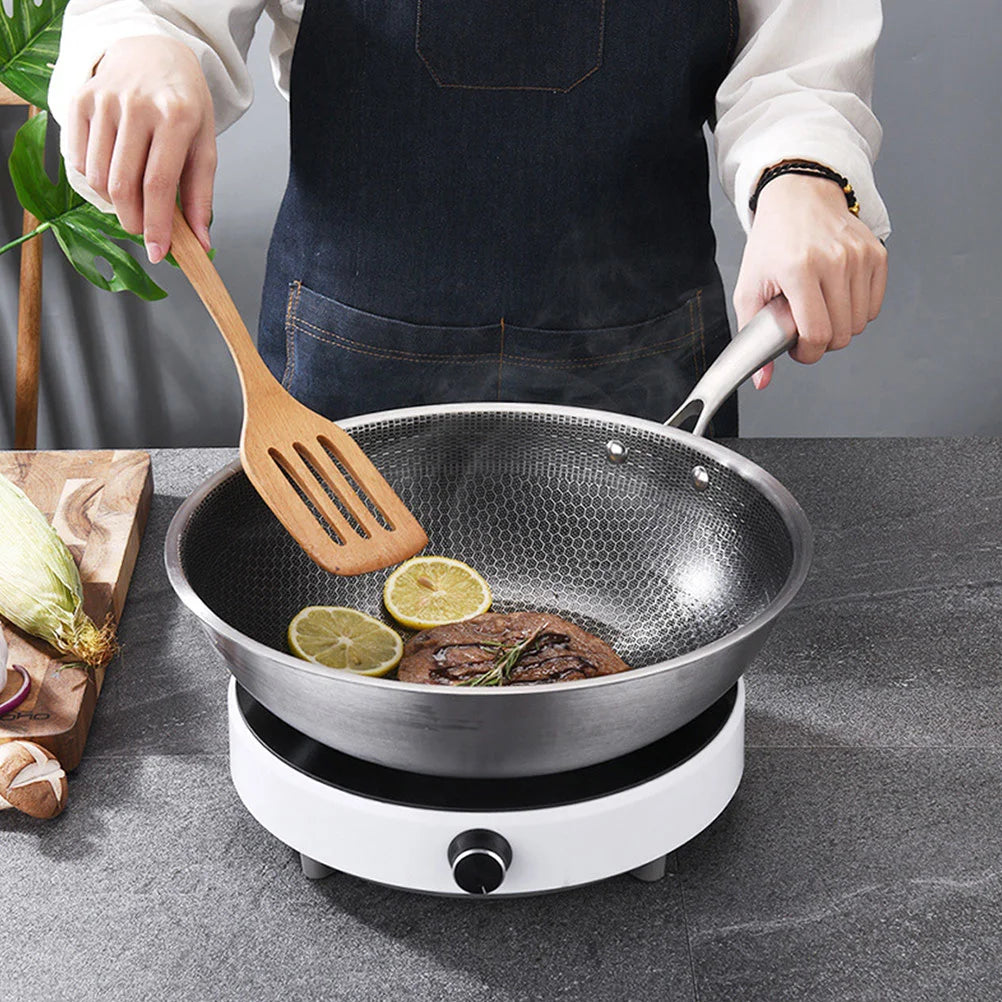 wok inox | CuisineRapide-34cm sans couvercle