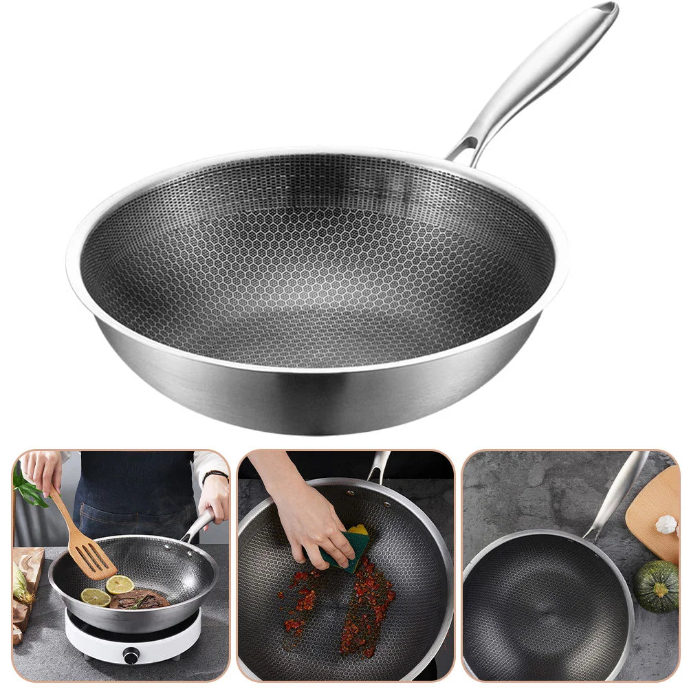 wok inox | CuisineRapide-34cm sans couvercle