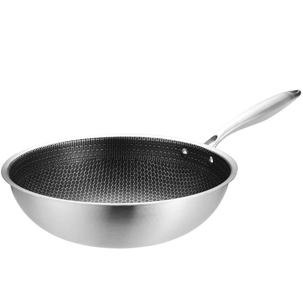 wok inox | CuisineRapide-34cm sans couvercle
