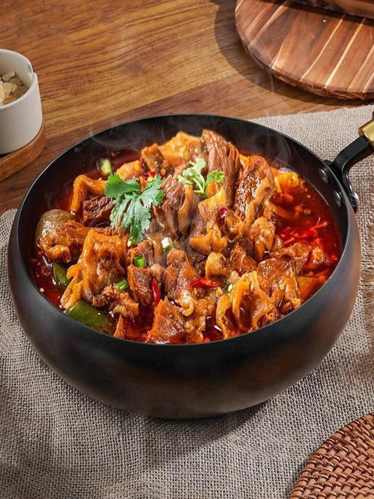 Wok | Cuisine authentique-28cm-couvercle en verre