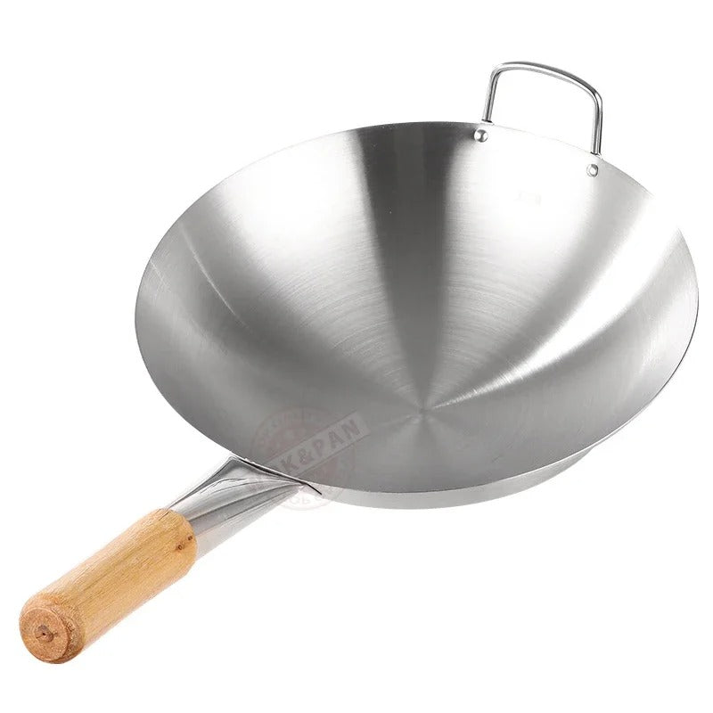 POELE Wok | Élégance-Inox32cm sans couvercle