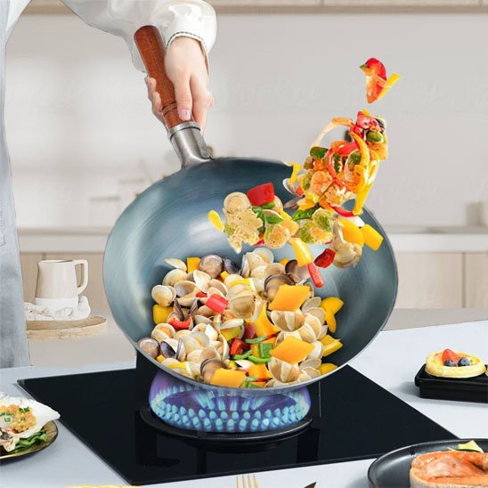 POELE WOK | Authentique-30cm sans couvercle