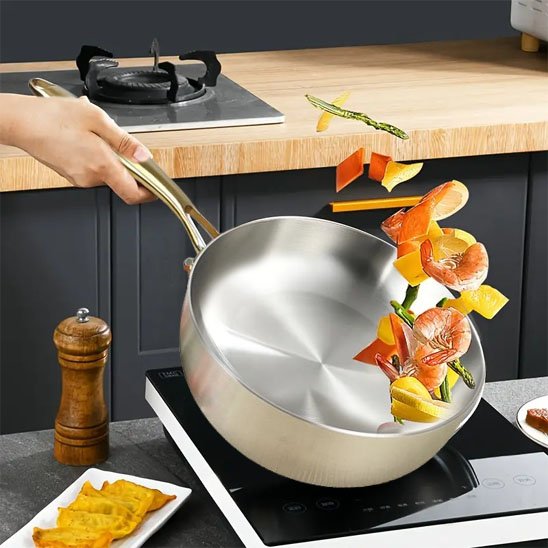 POELE inox | Professional Gold 28cm