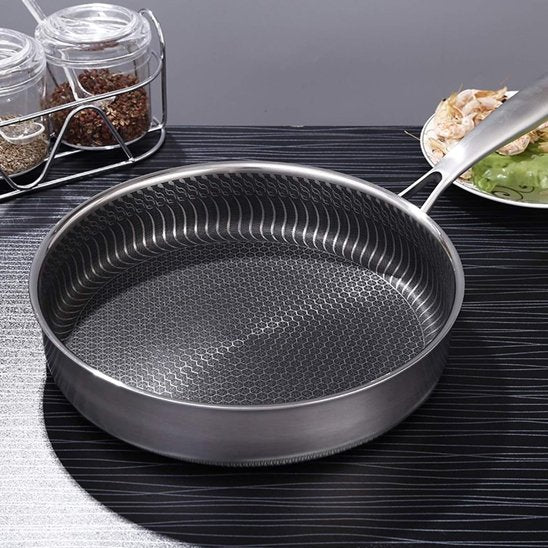 POELE INOX INDUCTION | UltraPerform-28cm avec couvecle