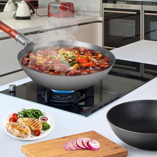 POELE WOK | Authentique-30cm sans couvercle