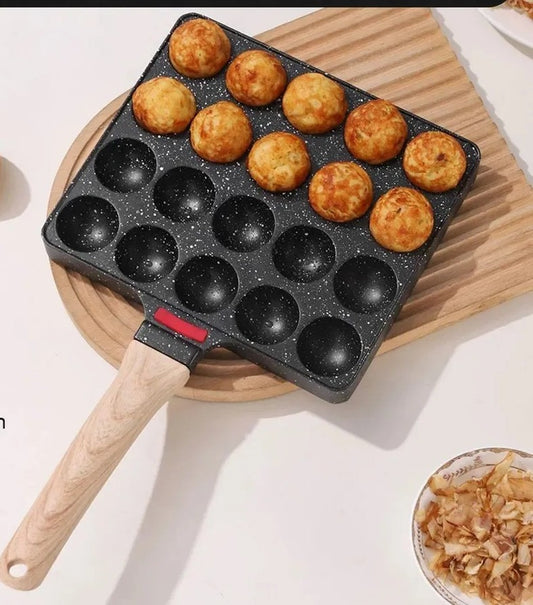 POELE en aluminium | Takoyaki Masterchef-20 trous