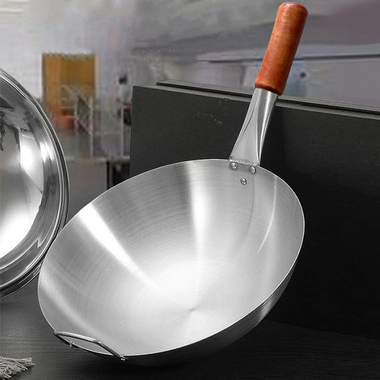 POELE Wok | Élégance-Inox32cm sans couvercle