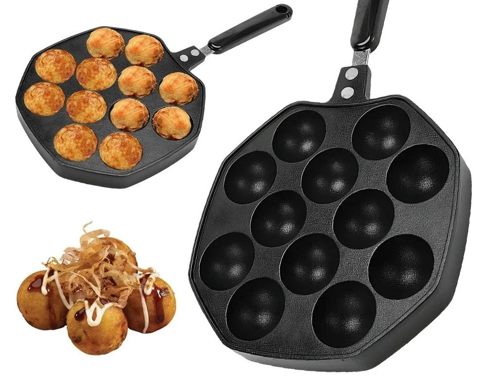 POELE en aluminium | Takoyaki Masterchef-20 trous