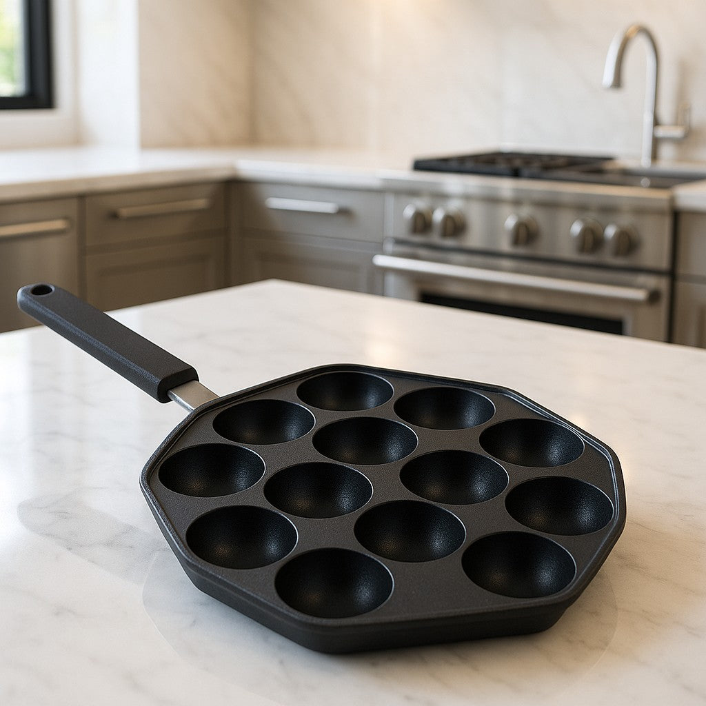 POELE en aluminium | Takoyaki Masterchef-20 trous