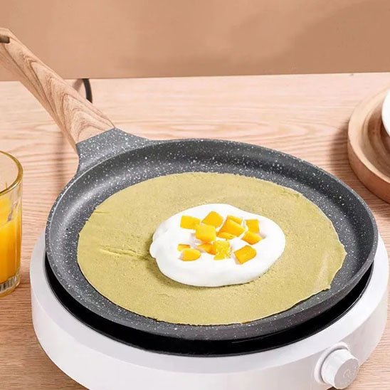 Crêpière Antiadhésive | Qualité Professionnelle-28cm