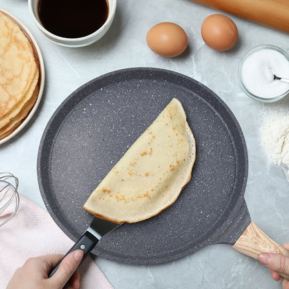 Crêpière Antiadhésive | Qualité Professionnelle-28cm